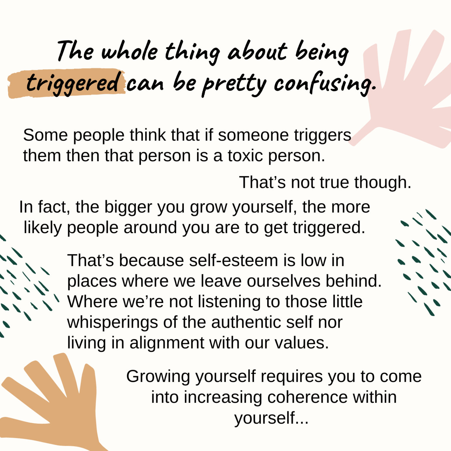 Triggered Doesn't Mean a Toxic Person